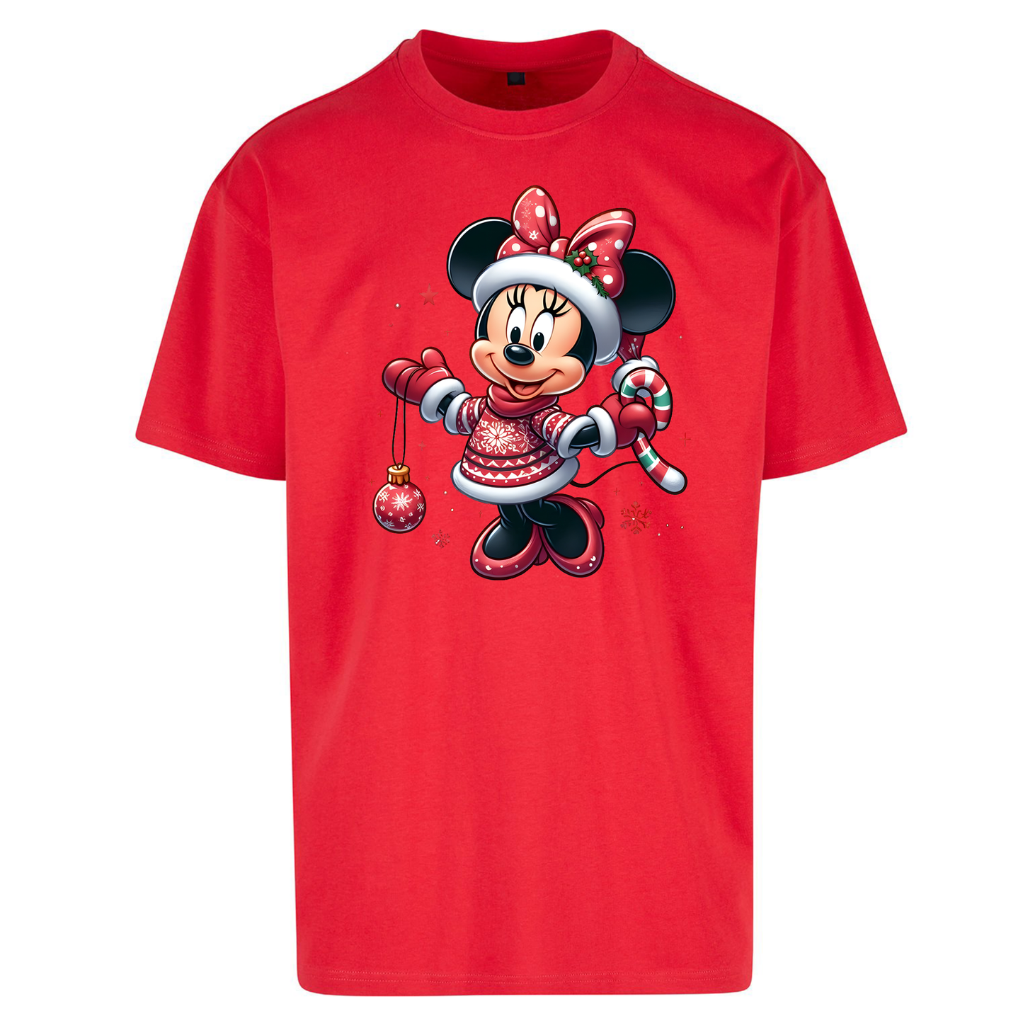 Mini Mouse Christmas Oversized T Shirts