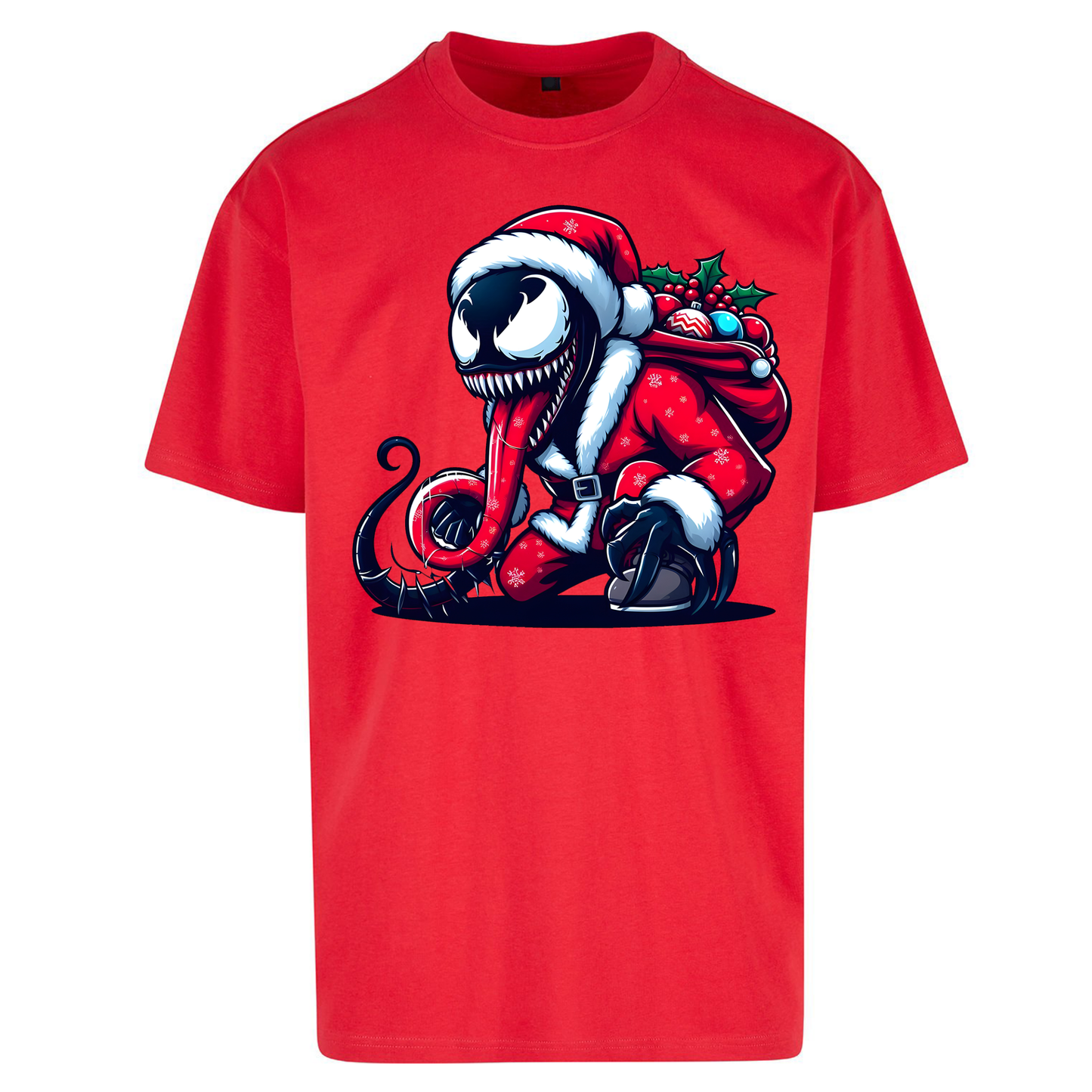 Venom Santa Oversized T Shirts