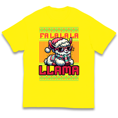 FA LA LA LA LLAMA kids t shirt