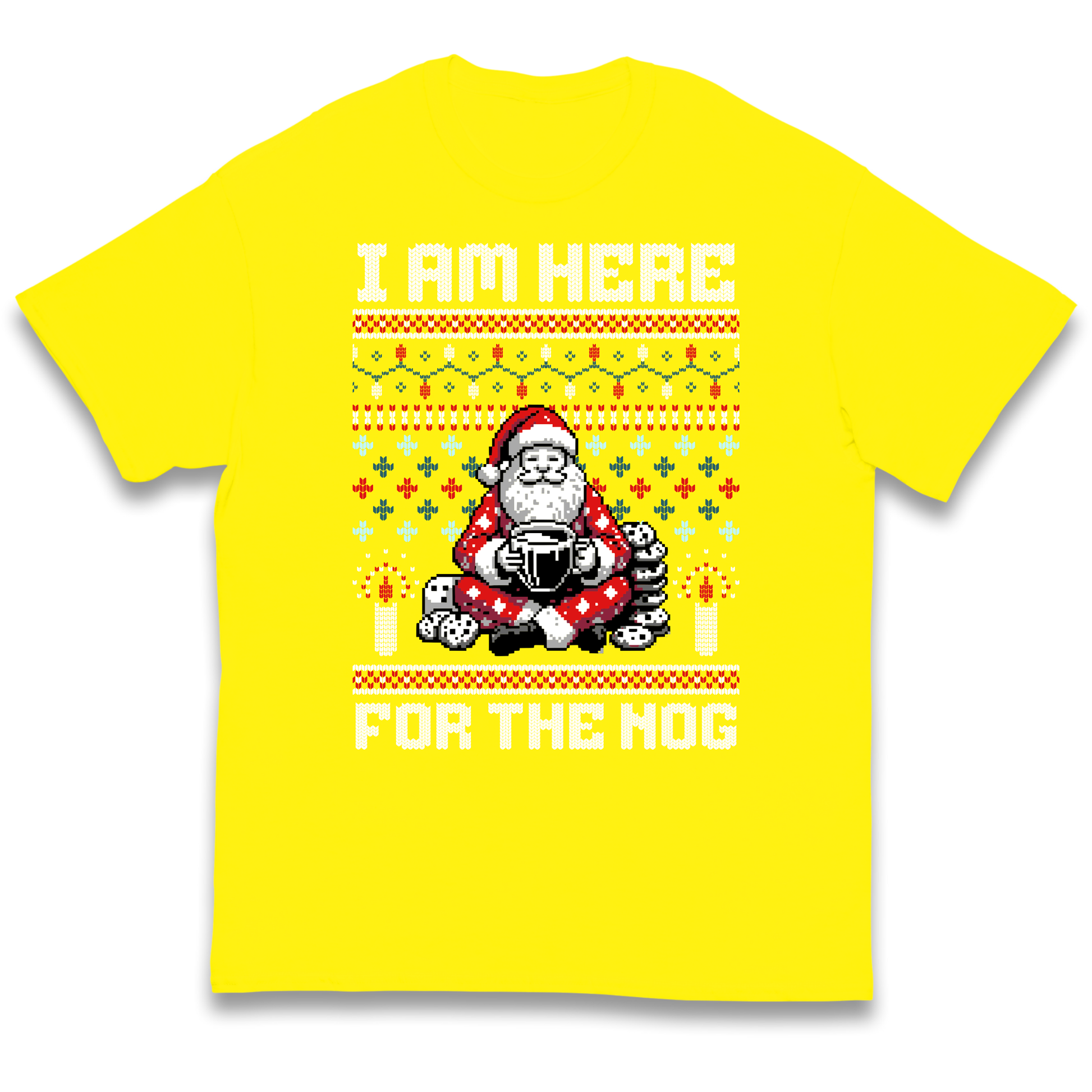 I am Here For The Nog Christmas kids t shirt