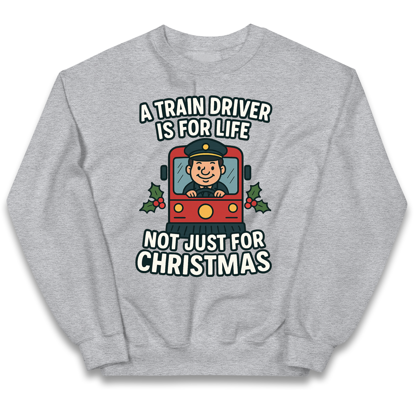 Train Driver Christmas Kids Jumper