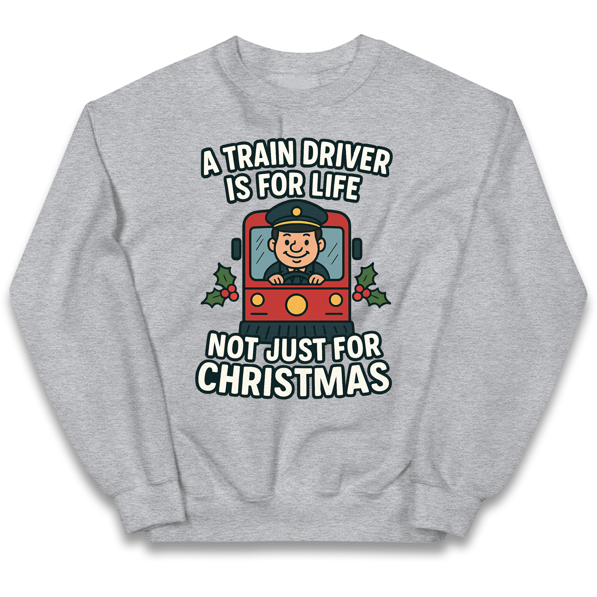 Train Driver Christmas Kids Jumper