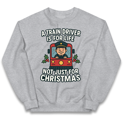 Train Driver Christmas Kids Jumper