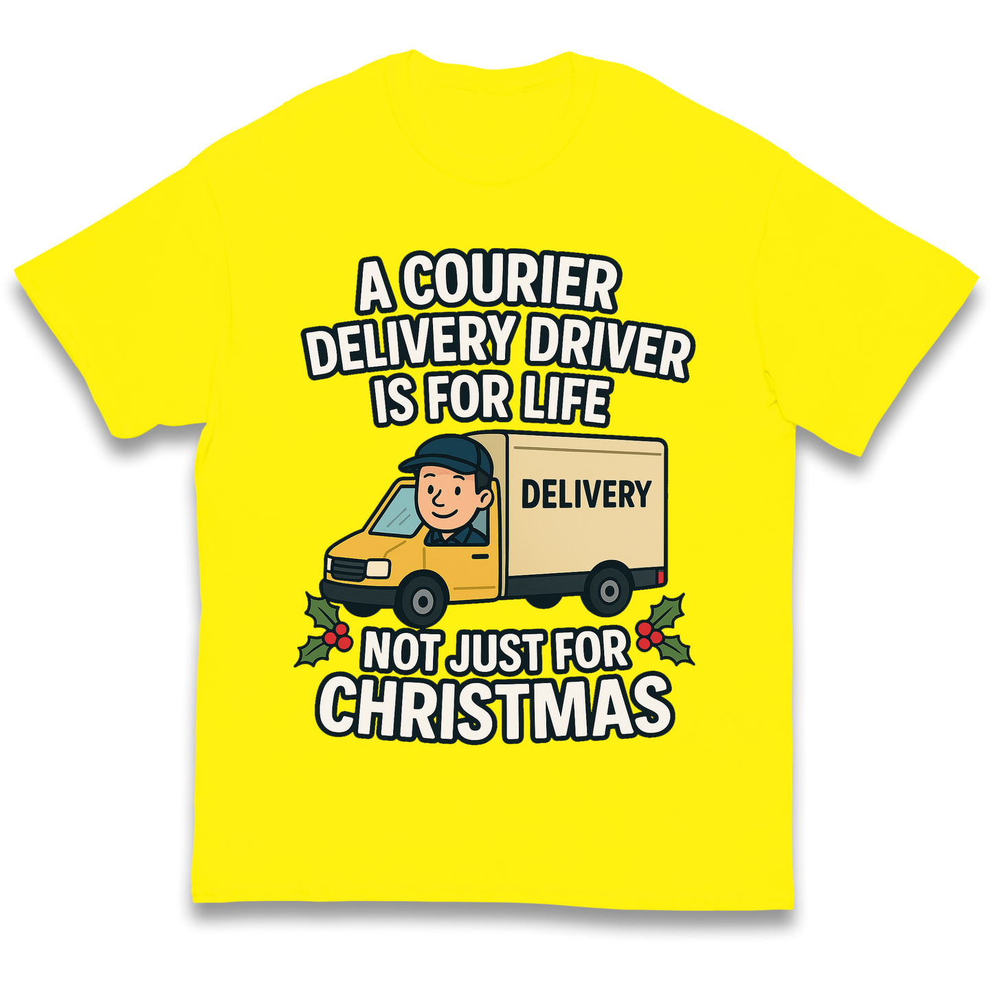 Courier Delivery Driver Christmas Kids T Shirt