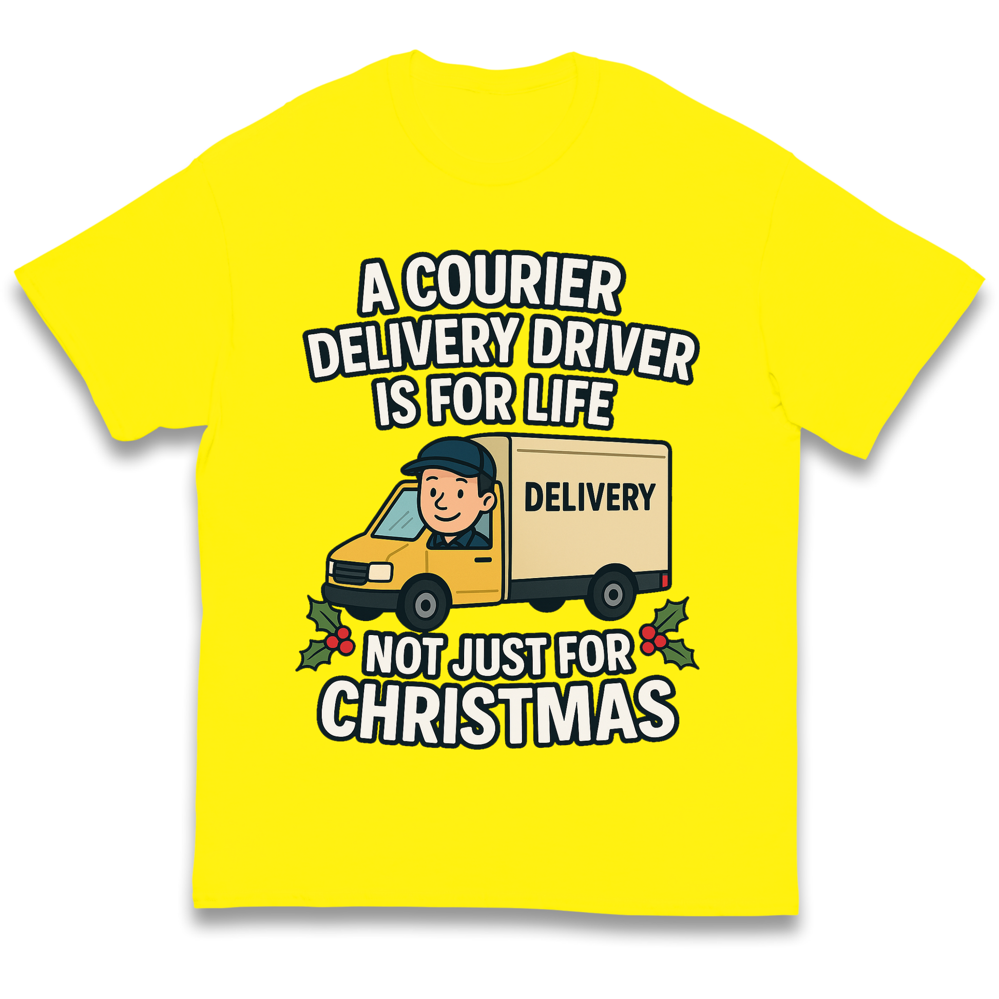 Courier Delivery Driver Christmas Kids T Shirt