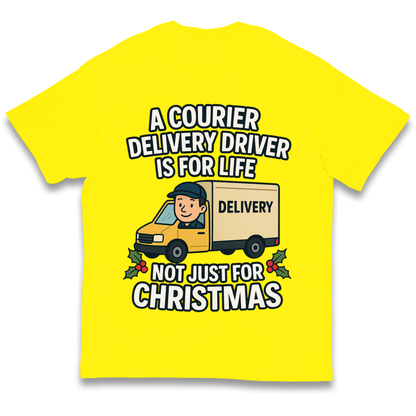 Courier Delivery Driver Christmas Kids T Shirt