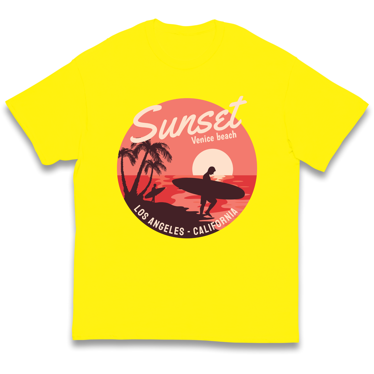 Sunset Venice Beach kids t shirt