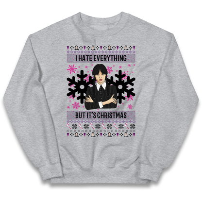 Wednesday addams Christmas Kids Jumper