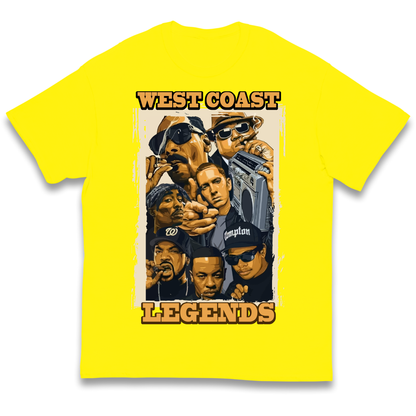 West Coast Legends Rappers kids t shirt