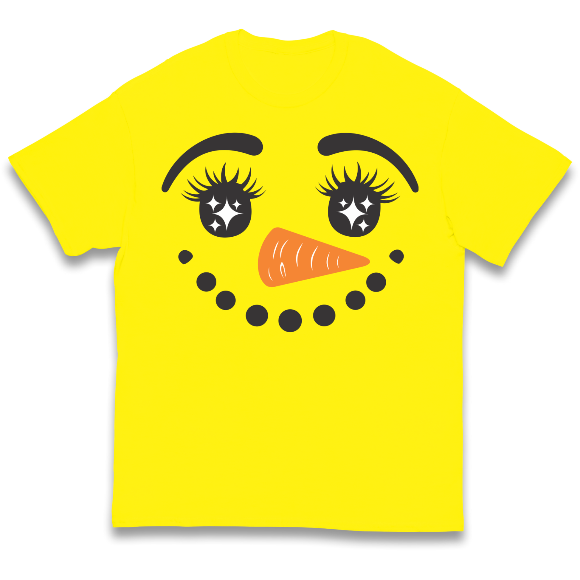 Snowman Face Christmas kids t shirt
