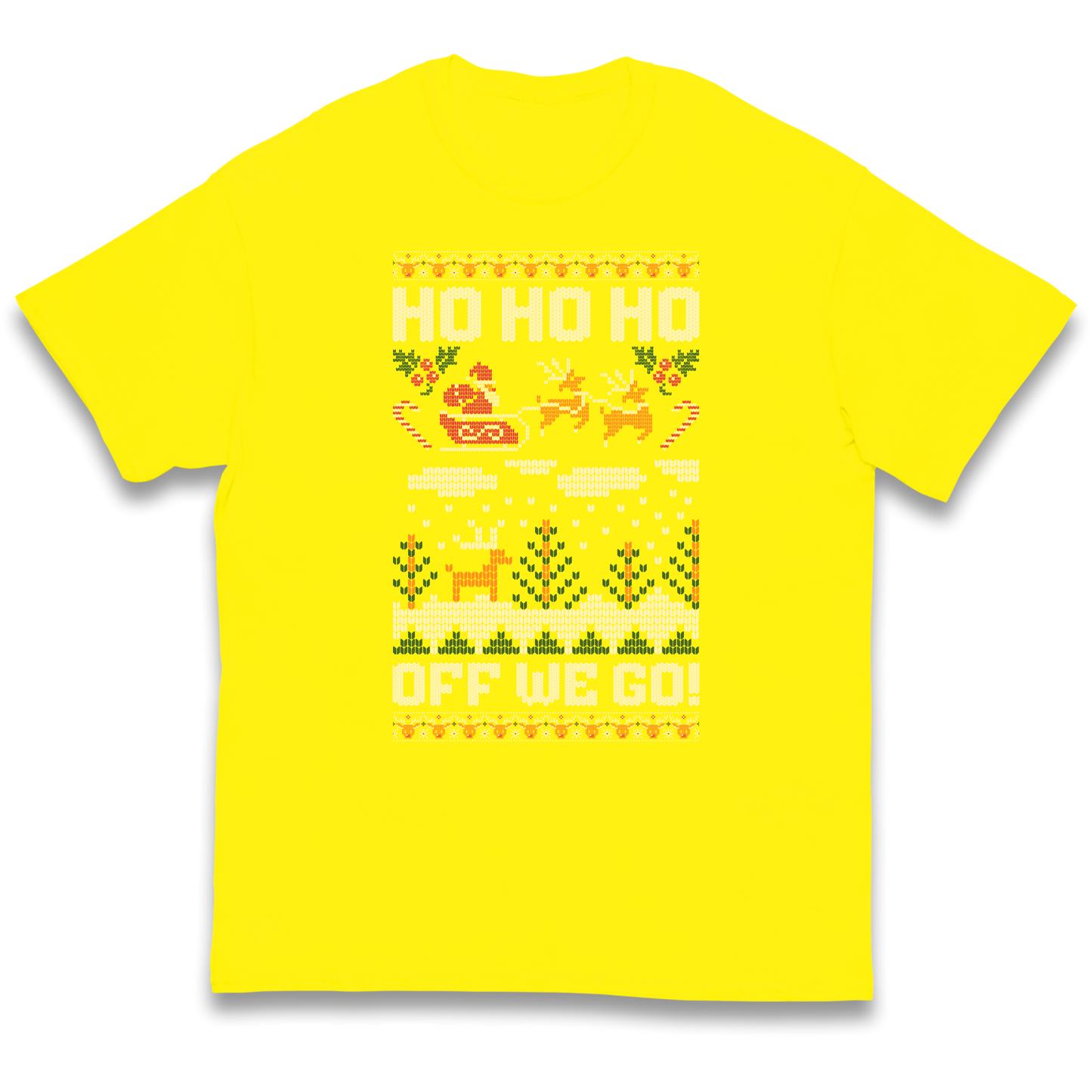 Have Yourself a HO HO HO Off we Go Christmas kids t shirt