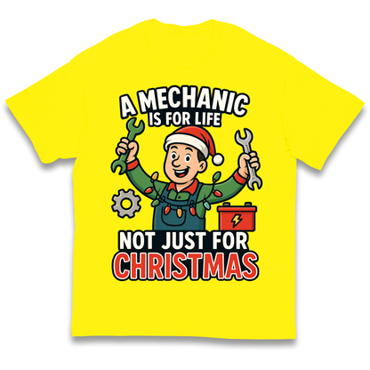 Mechanic Christmas Kids T Shirt