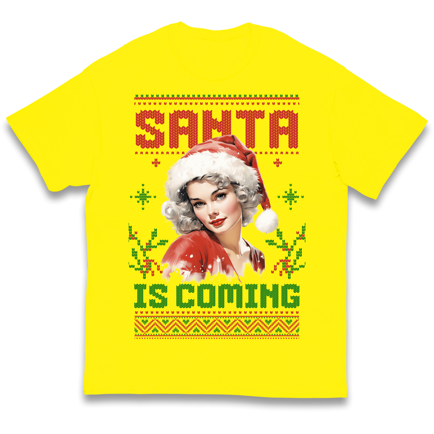 Santa is Coming Christmas kids t shirt
