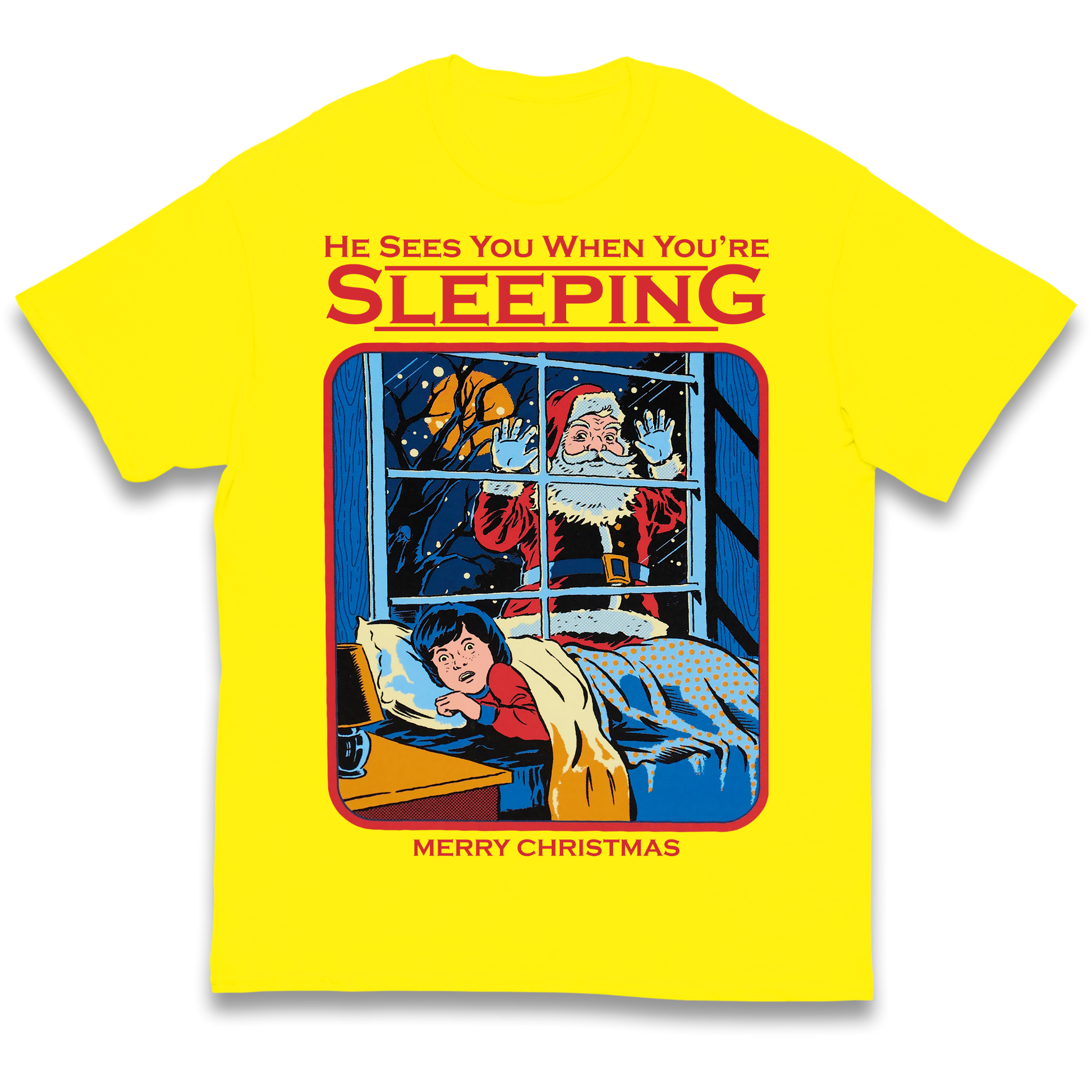 Creepy Santa Claus Christmas kids t shirt