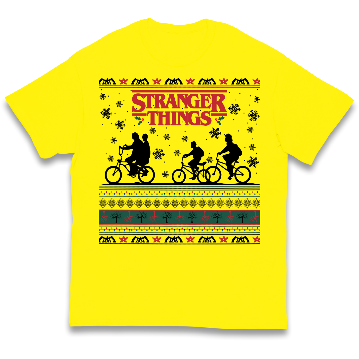 Stranger Things Christmas kids t shirt