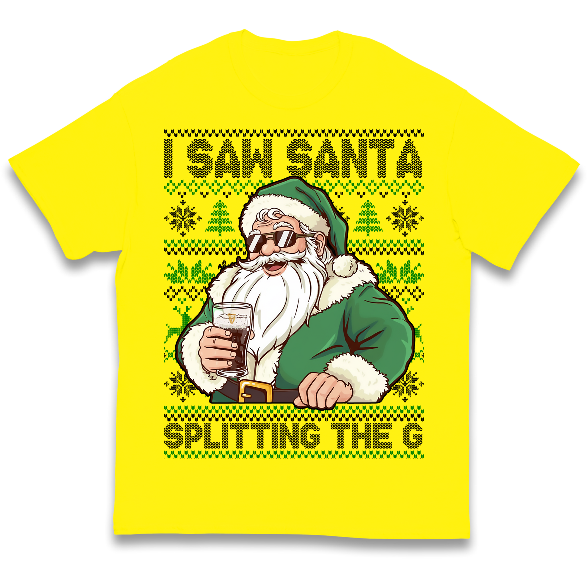 Santa Splitting The G Kids T Shirt