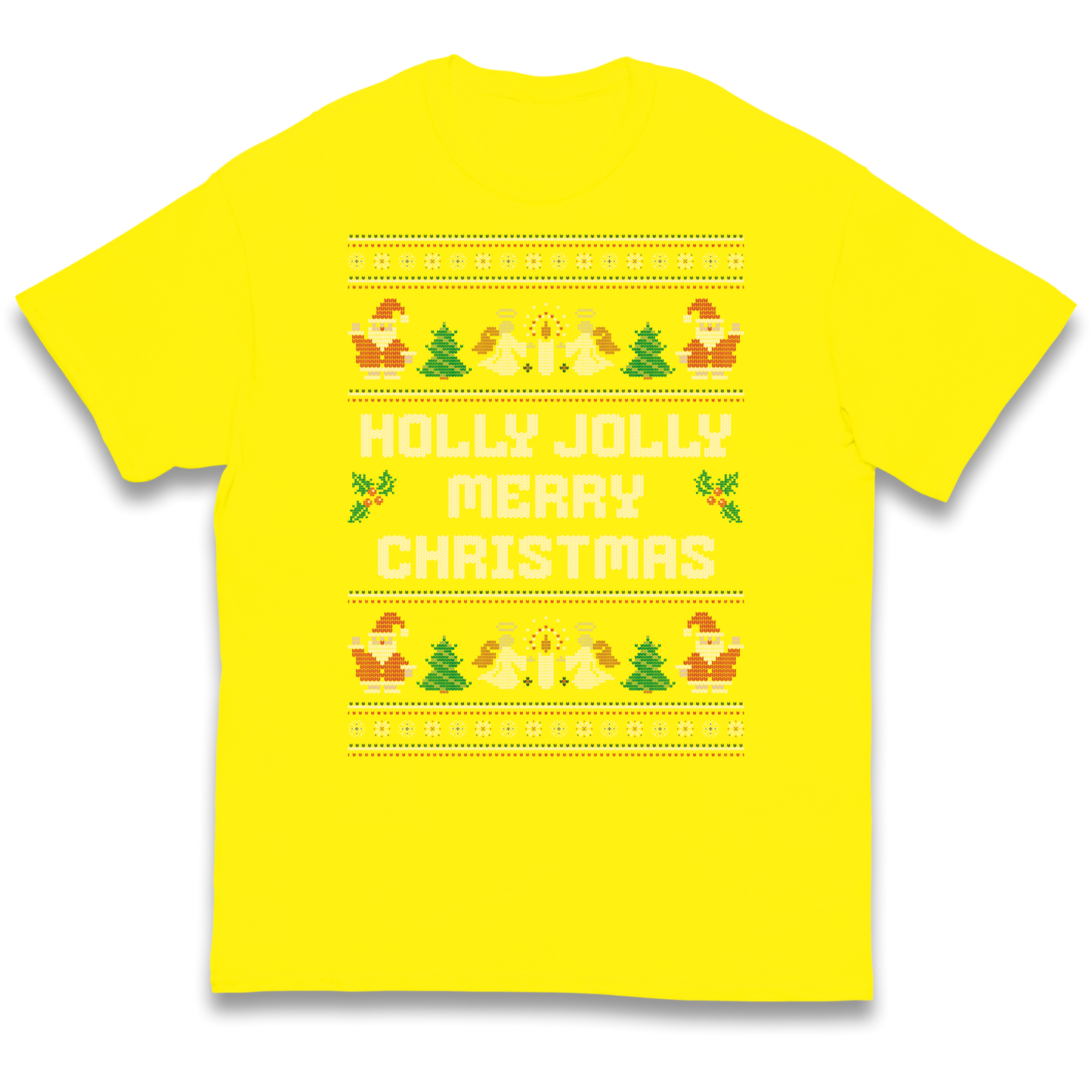 Holly Jolly Merry Christmas kids t shirt