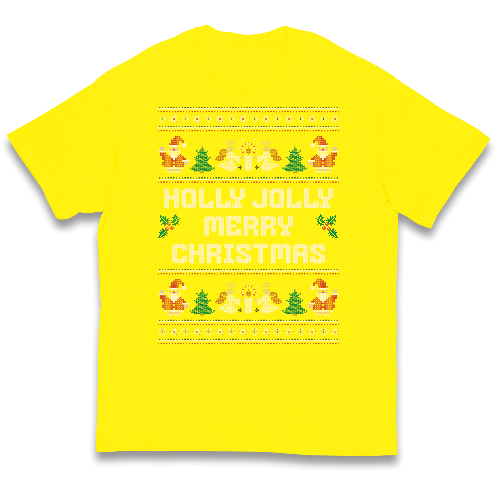 Holly Jolly Merry Christmas kids t shirt
