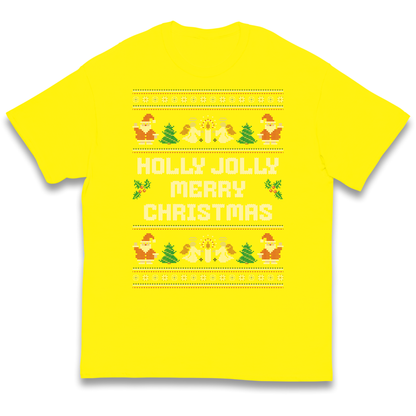 Holly Jolly Merry Christmas kids t shirt