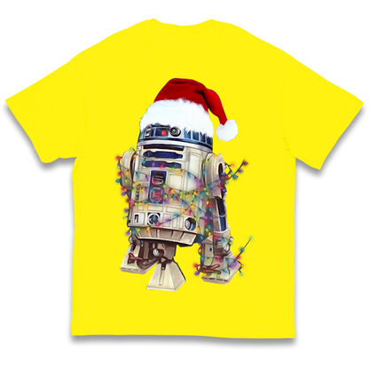 R2D2 Christmas Santa Christmas kids t shirt
