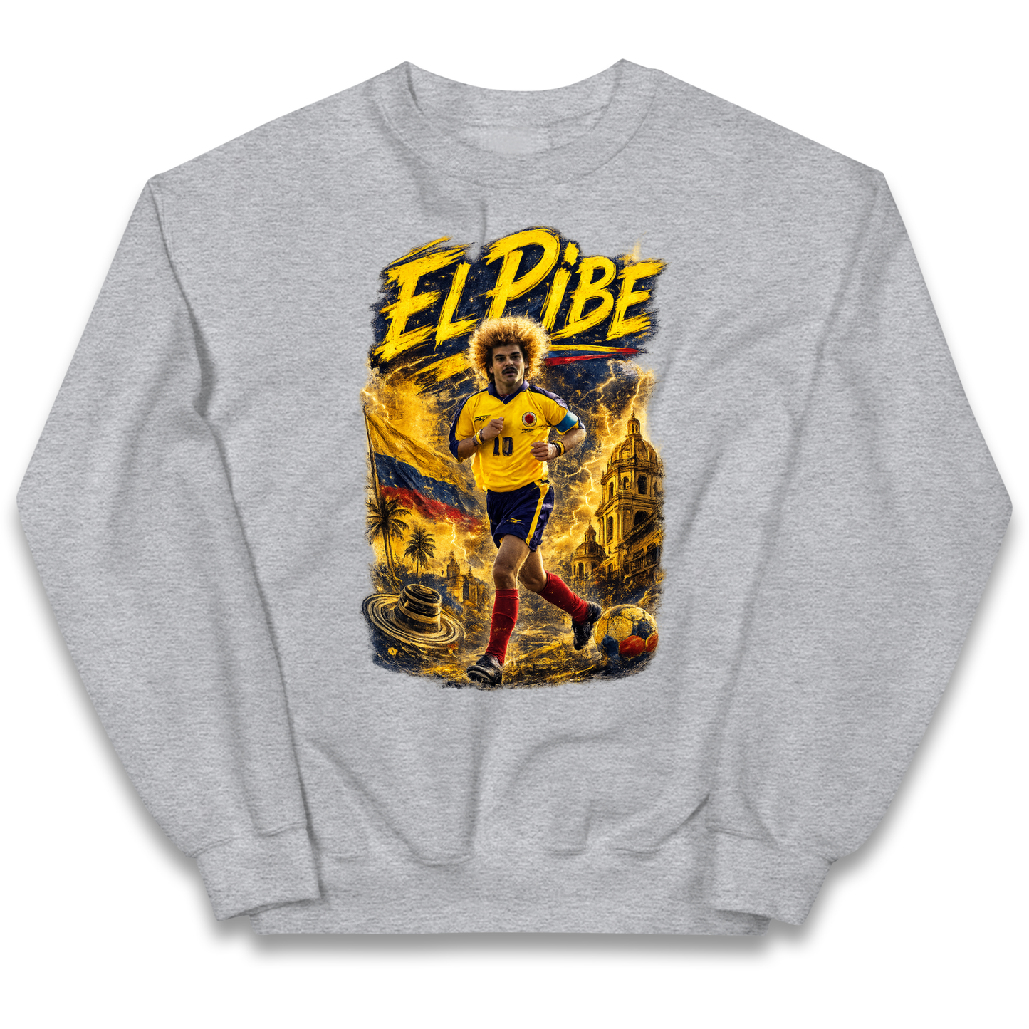 Carlos Valderrama Colombia Football Kids Sweatshirt