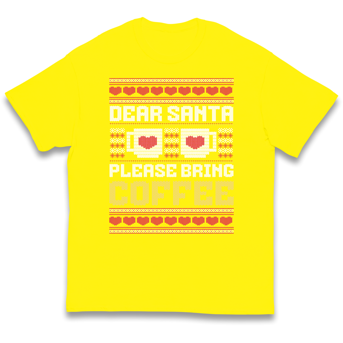 Dear Santa Please Bring Coffee kids t shirt
