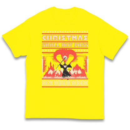 Christmas Shall Not Pass kids t shirt