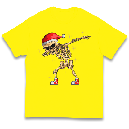 Santa Skellington Dabbing Christmas kids t shirt