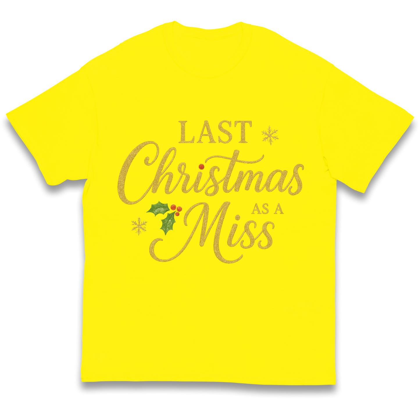 Last Christmas as a Miss kids t shirt