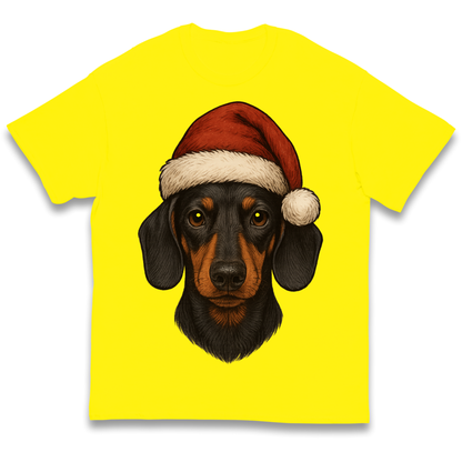 Sausage Dog Christmas Kids T Shirt