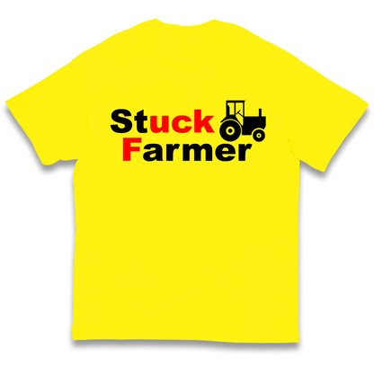 Stuck Farmer Kids T Shirt