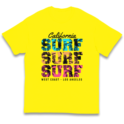 California Surf Surf Surf kids t shirt