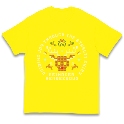 Reindeer Rendezvous Christmas kids t shirt