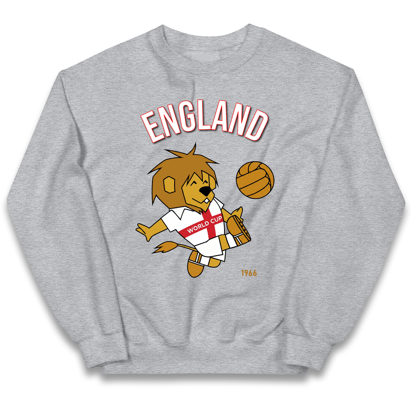 England World Cup Willie 1966 Football Kids Sweatshirt