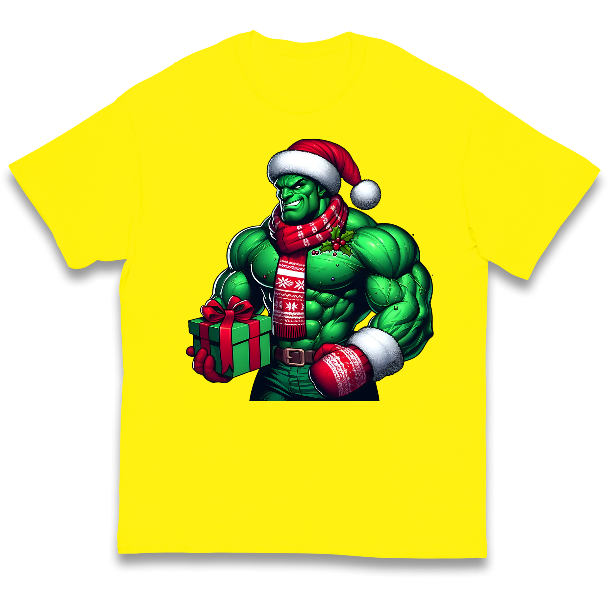 The Hulk Santa kids t shirt