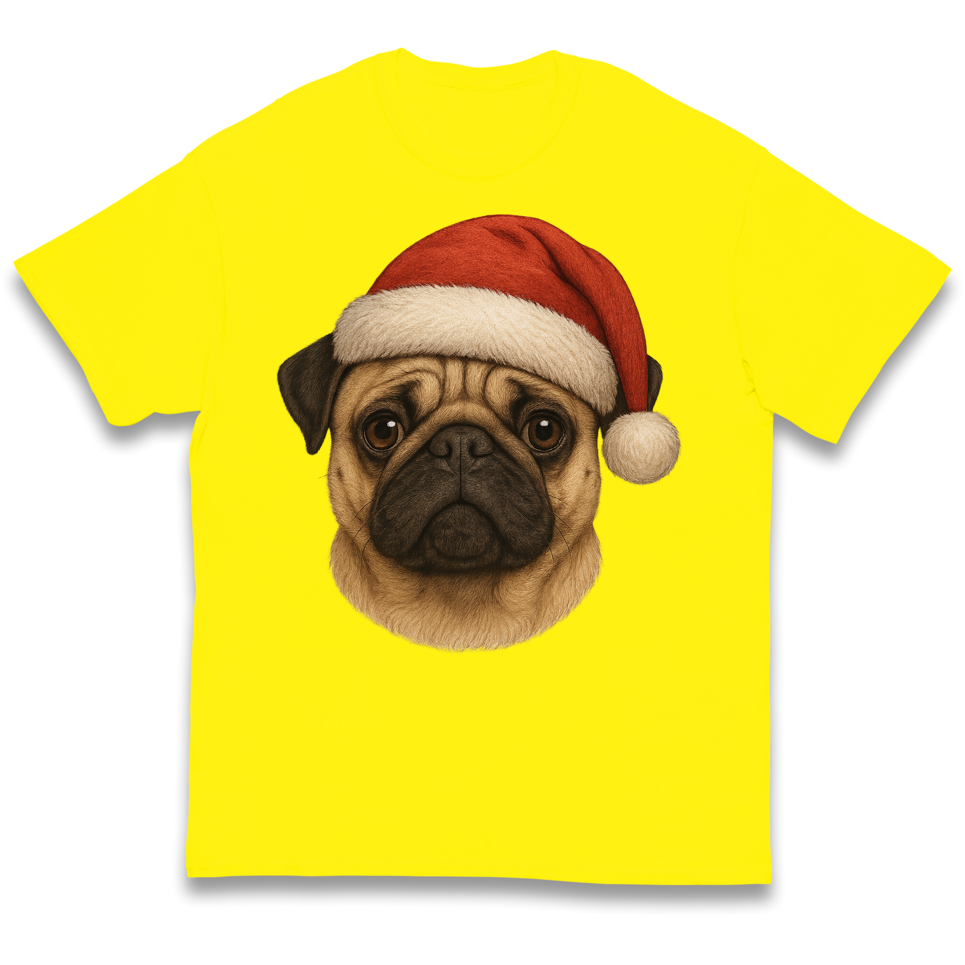 Pug Face Christmas kids t shirt
