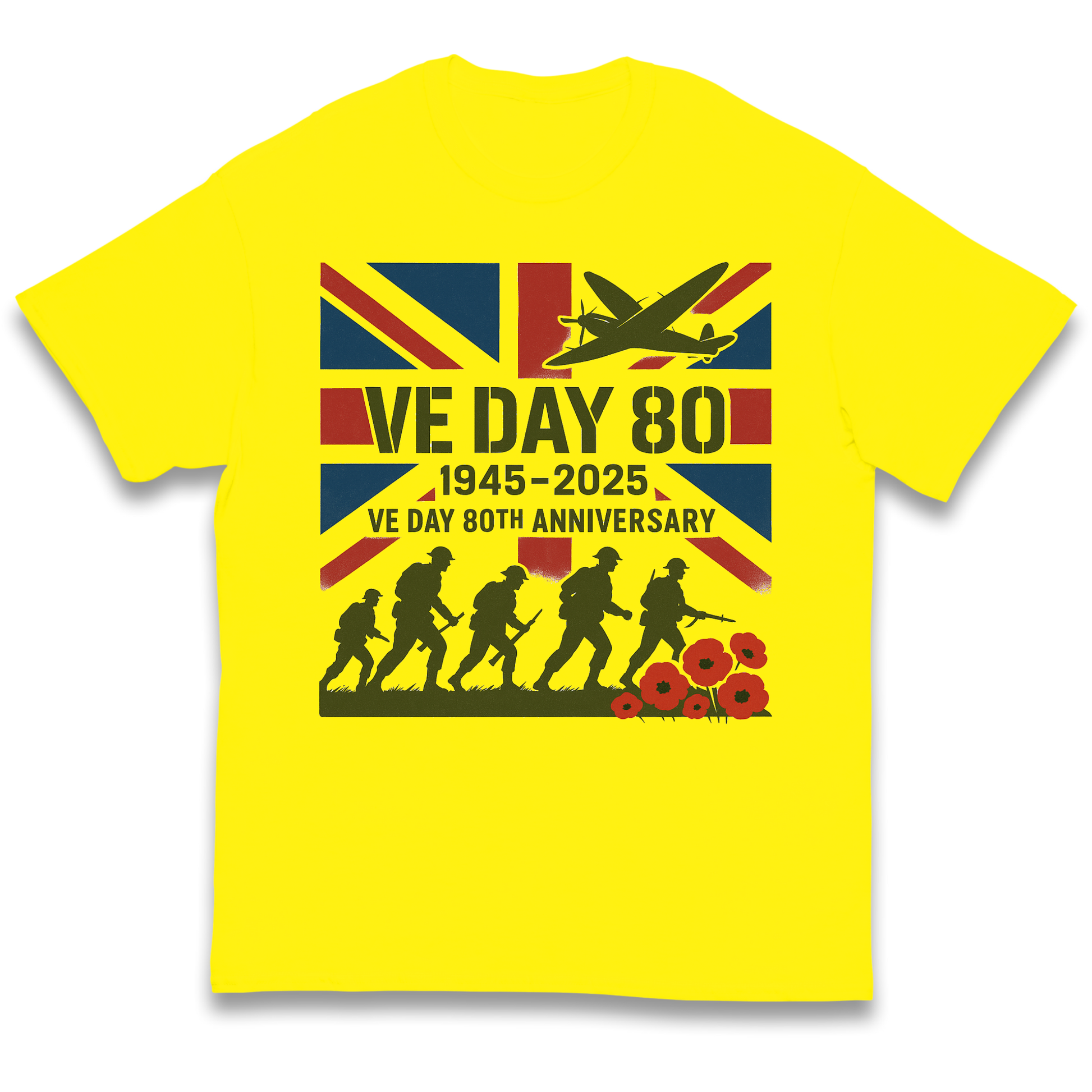 VE Day 80th Anniversary 1945 2025 kids t shirt