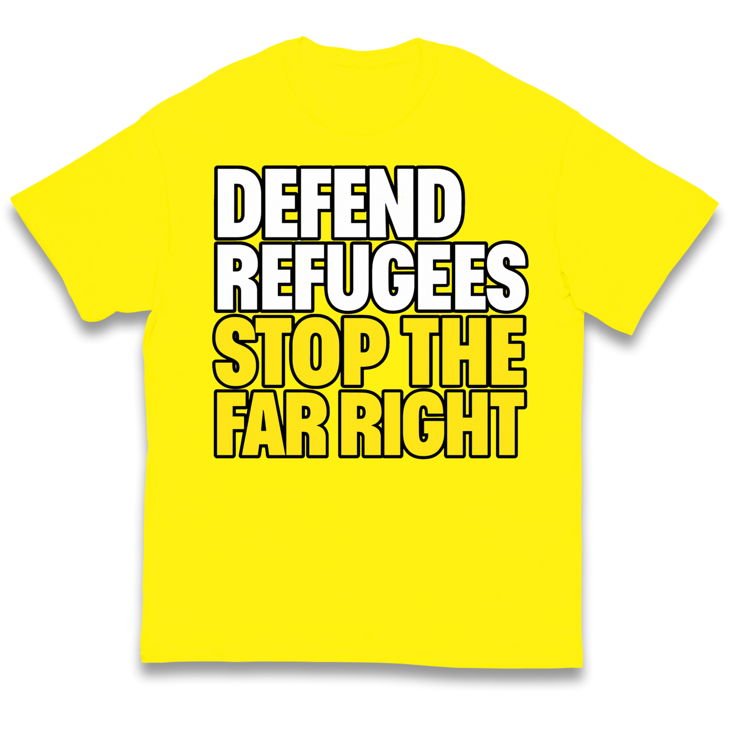 Defend Refugees Stop The Far Right kids t shirt