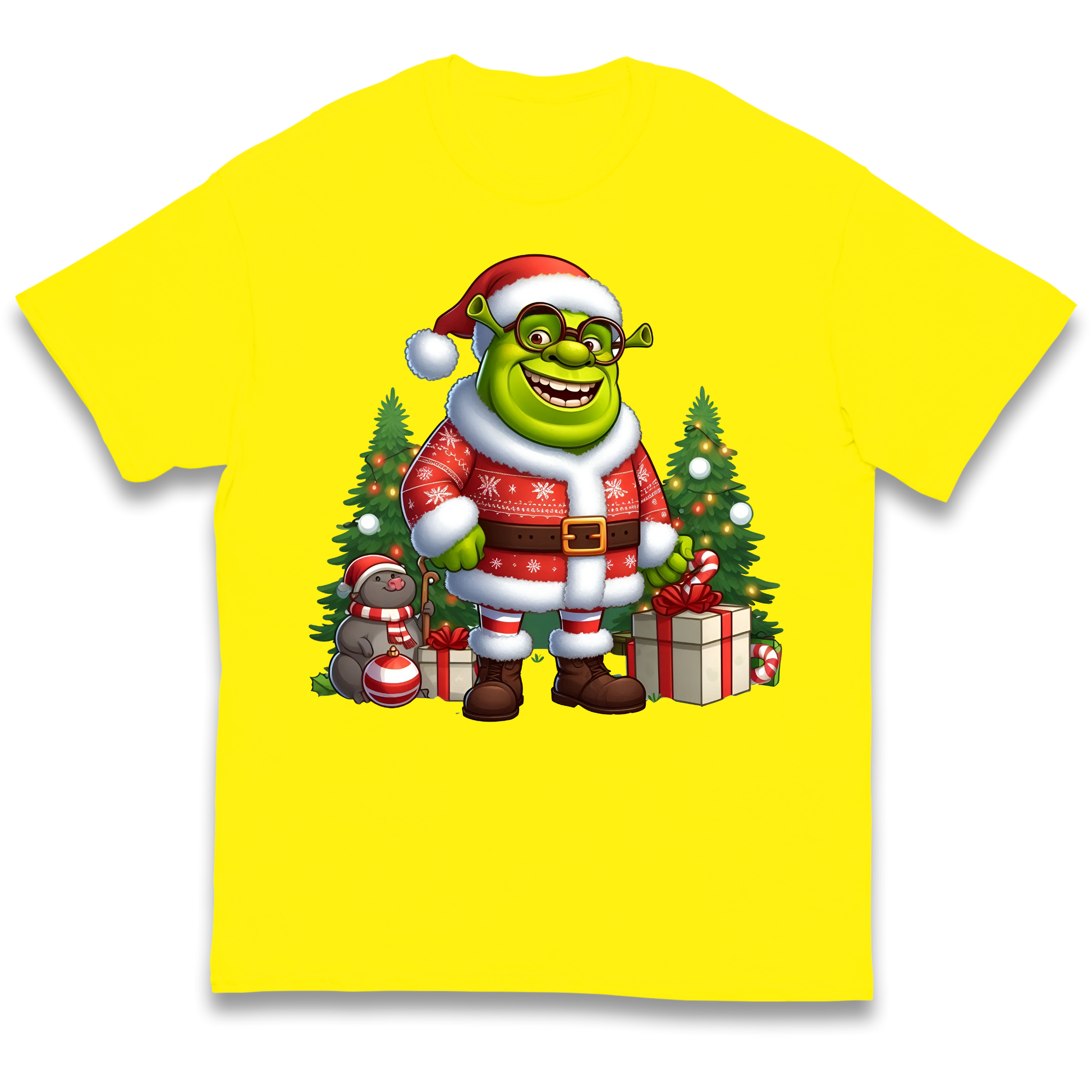 Shrek Santa Claus Presents kids t shirt