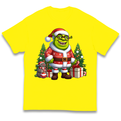Shrek Santa Claus Presents kids t shirt