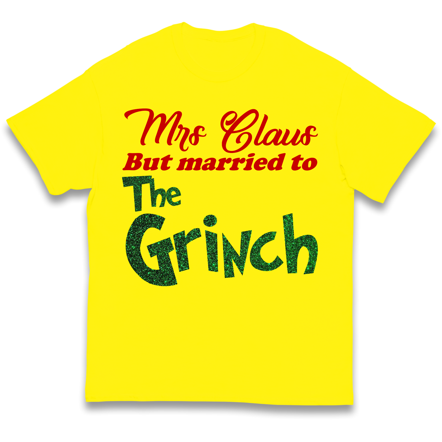 Mrs Claus But Married To The Grinch Christmas kids t shirt