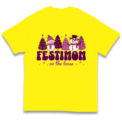 Festimom on The Loose kids t shirt