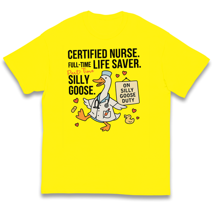 Full Time Nurse Part Time Silly Goose kids t shirt
