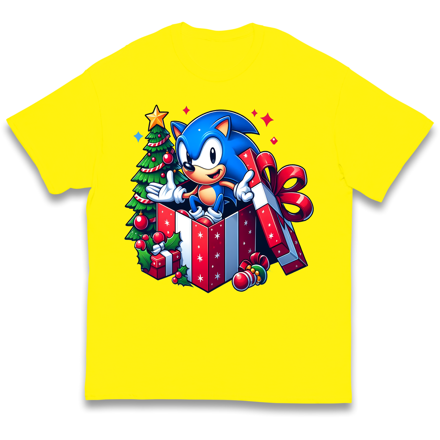 Sonic The Hedgehog Christmas kids t shirt