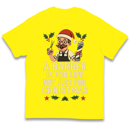 Barber Christmas Kids T Shirt