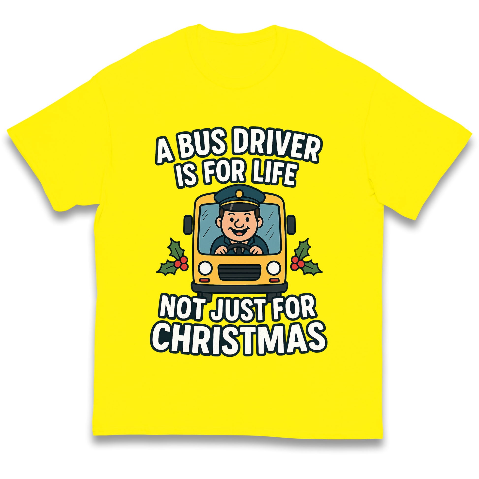 Bus Driver Christmas Kids T Shirt