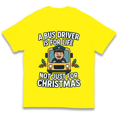 Bus Driver Christmas Kids T Shirt