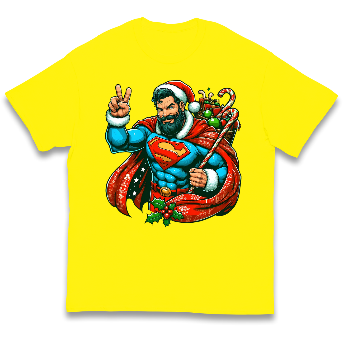Superman Santa kids t shirt