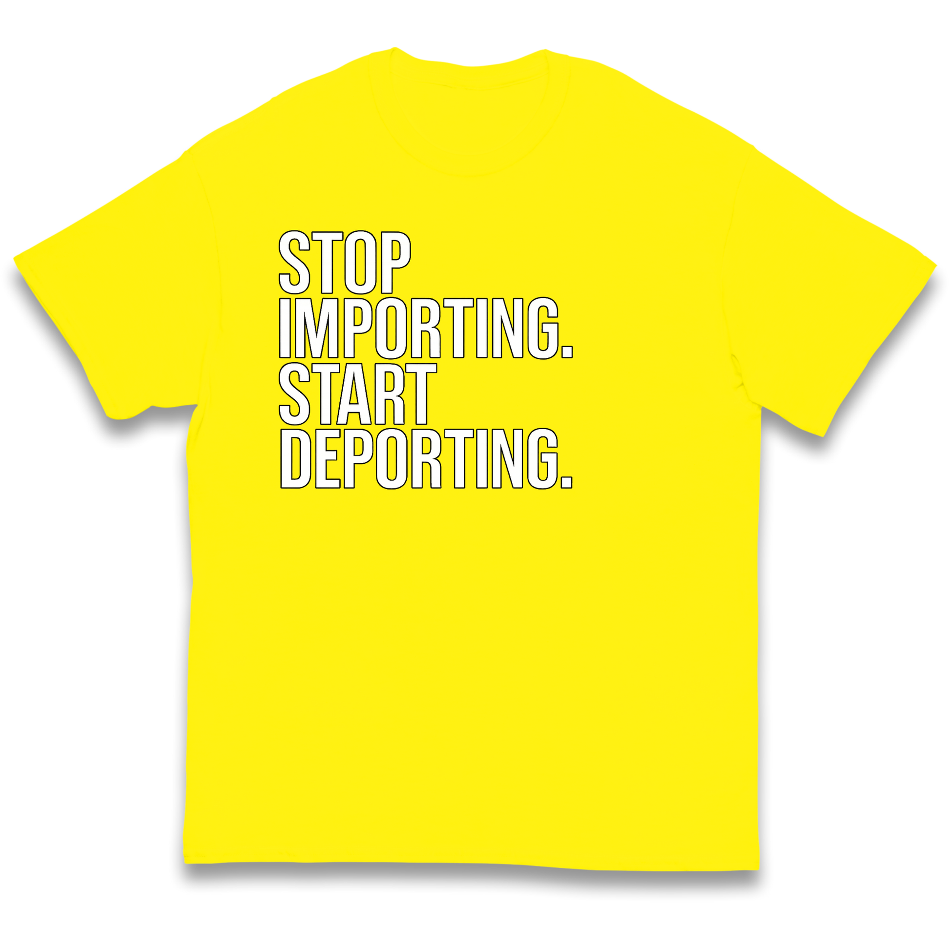 STOP IMPORTING START DEPORTING kids t shirt