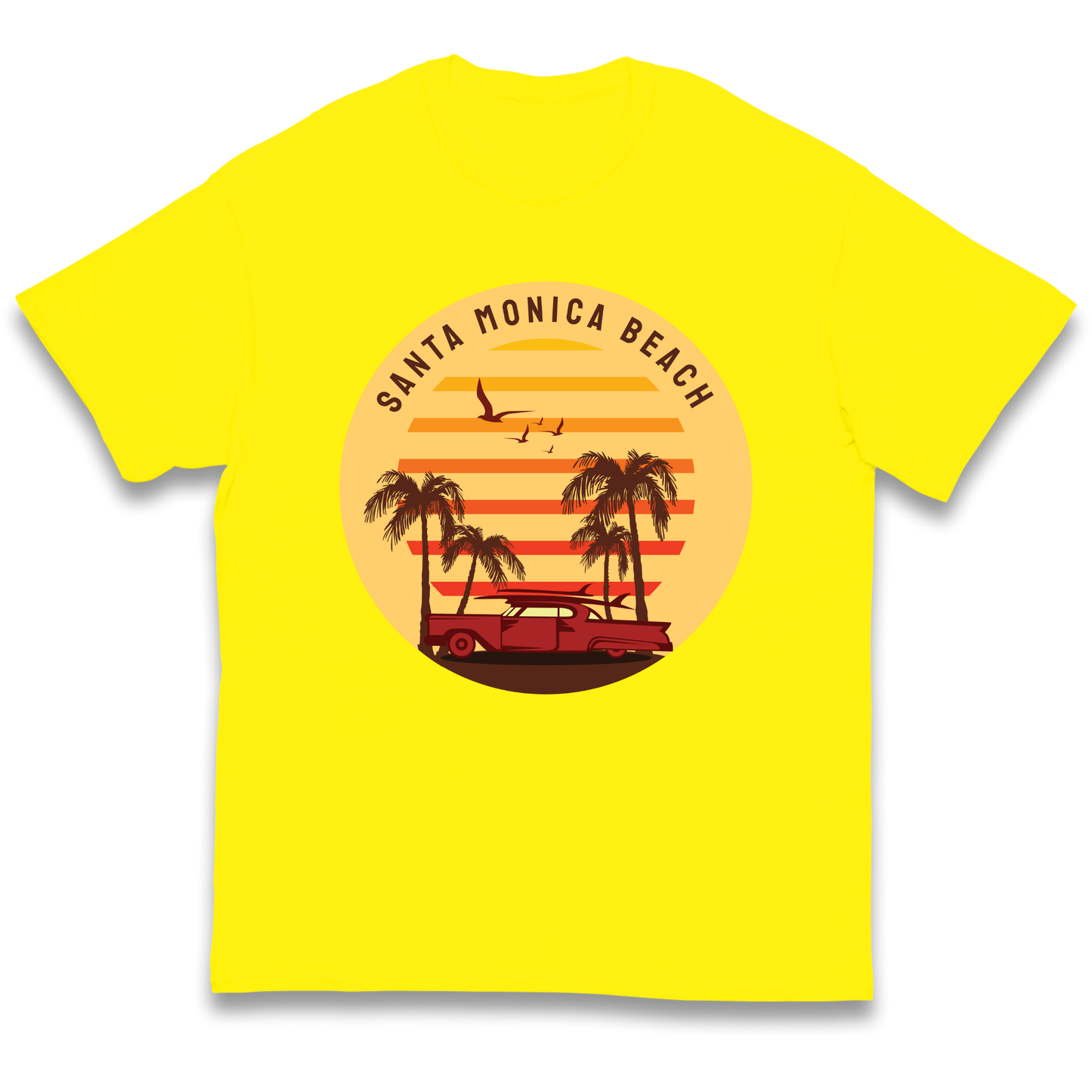 Santa Monica Beach kids t shirt